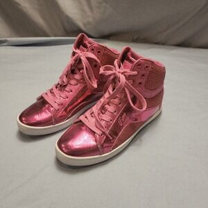 Pastry Pop Tart Glitter Pink Shoes Sneakers Dance Glam Womens Size‎ US 9